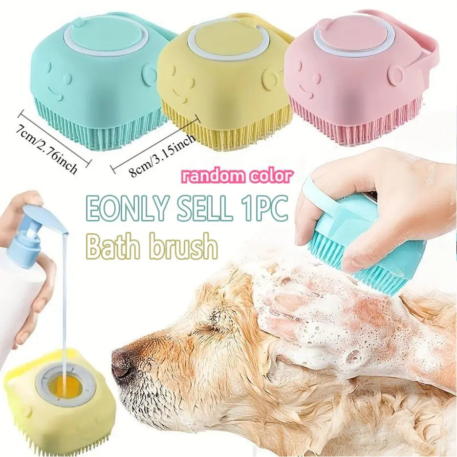 Pet Grooming Deshedding Tool with One-Click Cleaning Mechanism for Dogs and Cats, Hair Removal Comb and Brush, Essential Grooming Supplies