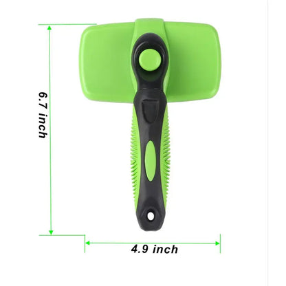 Revolutionary Self-Cleaning Pet Slicker Brush - Effortless One-Click Grooming for Dogs & Cats!