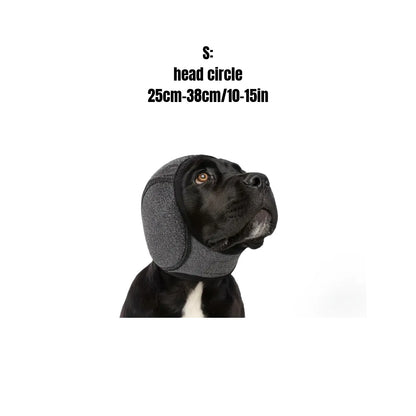 Adjustable Dog Ear Protector Earmuffs - 2 Pack Bandana for Noise Reduction, Hearing Protection & Swimming Comfort