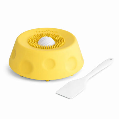 Pawpace Soccer Style Multi-Purpose Dog Bowl Set - Includes Free Peanut Butter Spatula, Slow Feeder, Lick Bowl Mat, 8 Suction Cups & No-Mess Liquid Treat Enrichment!