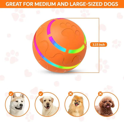 Vibrating Shaky Ball Toy for Dogs & Cats - USB Rechargeable, Automatic Moving Fun for All Sizes!