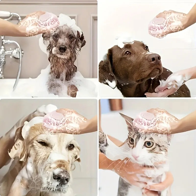 Pet Grooming Deshedding Tool with One-Click Cleaning Mechanism for Dogs and Cats, Hair Removal Comb and Brush, Essential Grooming Supplies