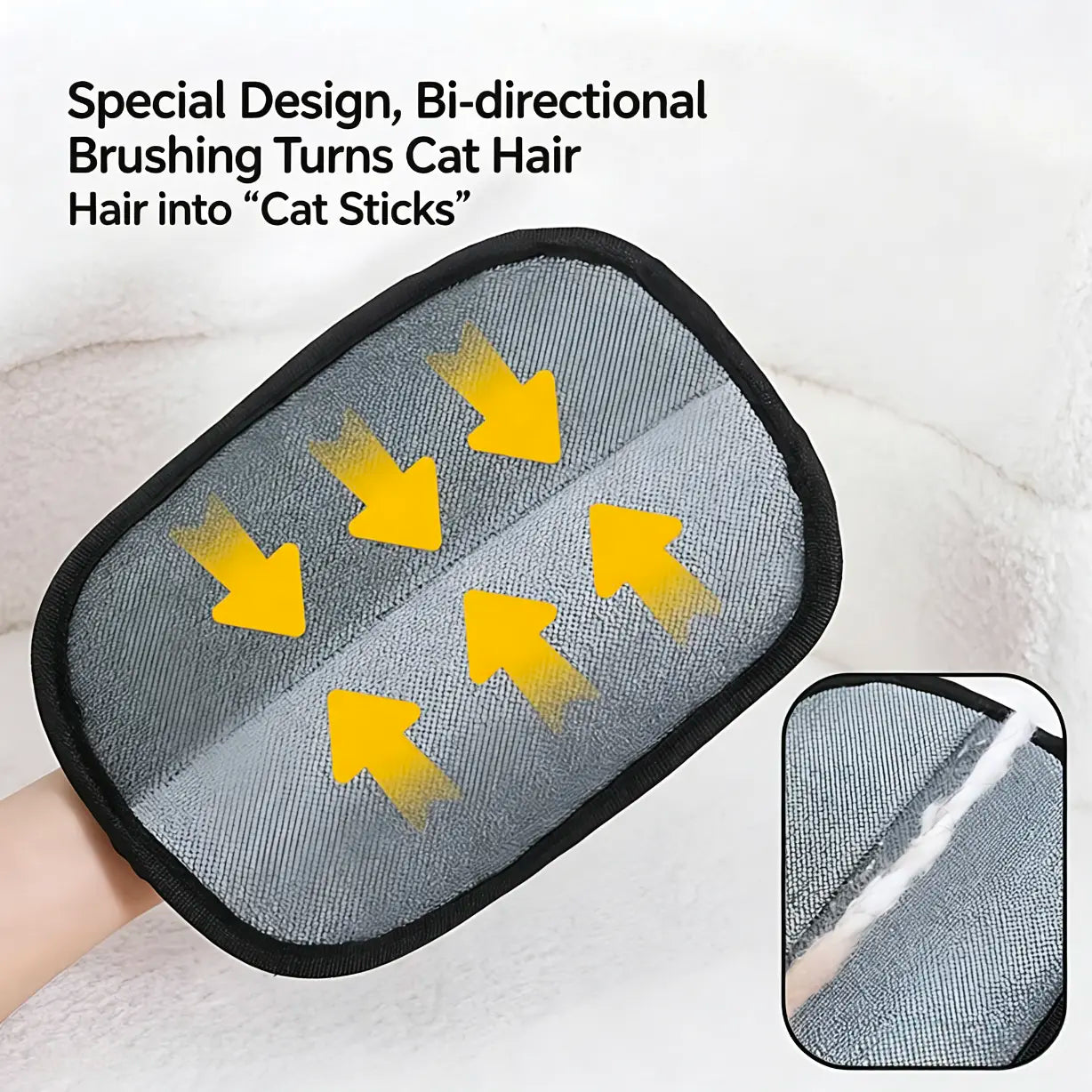Ultimate Oversized Pet Hair Remover Glove - Extra Thick & Reusable Grooming Mitt for Effortless Fur Removal from Sofas, Clothes & Carpets!
