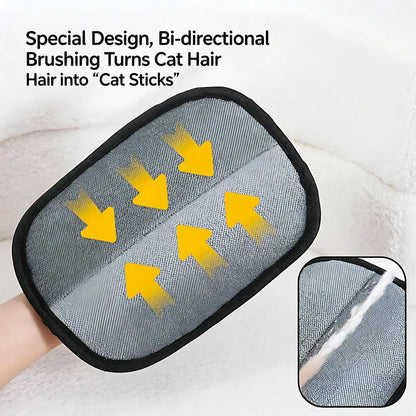 Ultimate Oversized Pet Hair Remover Glove - Extra Thick & Reusable Grooming Mitt for Effortless Fur Removal from Sofas, Clothes & Carpets!