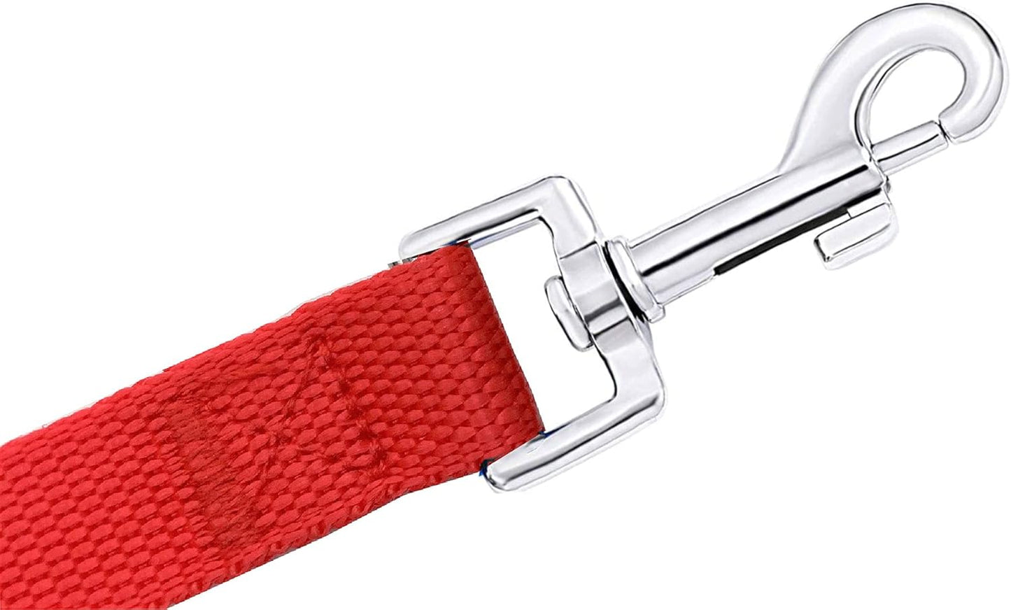 Long Dog Leash for Obedience and Recall Training - Available in 15FT, 20FT, 30FT, 40FT, and 50FT for Small to Medium Dogs - Ideal for Camping, Training, Play, or Backyard Use (15FT, Red)