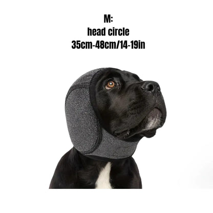 Adjustable Dog Ear Protector Earmuffs - 2 Pack Bandana for Noise Reduction, Hearing Protection & Swimming Comfort