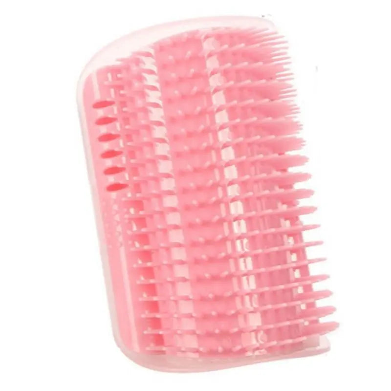 Cat Corner Grooming Brush - Soft Massage Self-Grooming Tool for Cats and Dogs, Interactive Home Entertainment Accessory