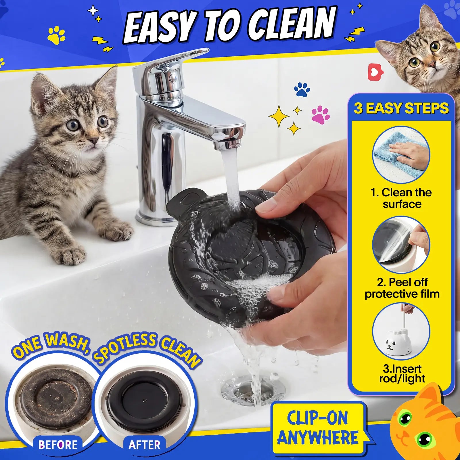 Interactive Automatic Feather Cat Toy for Indoor Use - USB Rechargeable, 360° Rotating, Sensor-Activated Puzzle Toy with Suction Cup Base