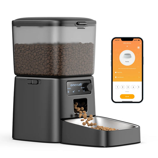 Oneisall 3.5L Smart Pet Feeder - Automatic Timed Food Dispenser for Cats, Dogs & Small Pets
