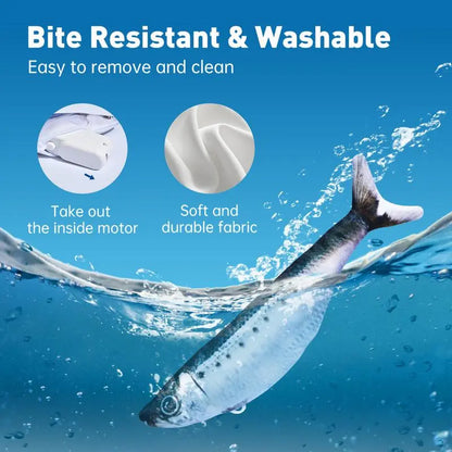 Ultra-Realistic Interactive Cat Toy Set - 3-Pack Flopping Fish with Tap-Activated Flapping Modes, Catnip, and Rechargeable Features - Includes Sardine, Saury, and Yellow Croaker (7.1 Inches)