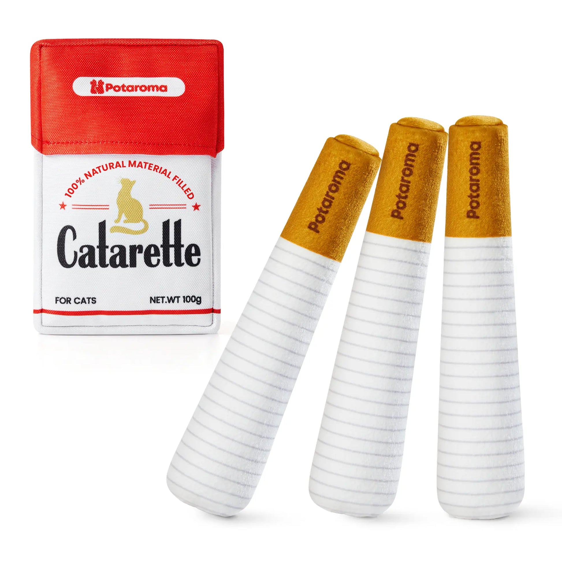 Potaroma Premium Natural Silvervine Cat Toys – Safe Interactive Chew Kicker for Indoor Cats and Kittens – Alleviates Boredom and Stress