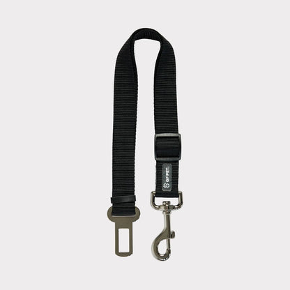 Universal Black Pet Seat Belt Tether for Standard Cars - Keep Your Furry Friend Safe!