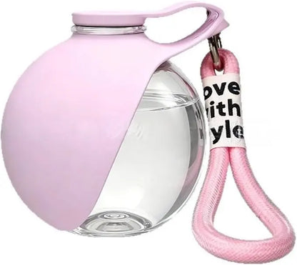 Ultimate 2-In-1 Portable Dog Water Bottle & Bowl - 10Oz Leak-Proof Stainless Steel Dispenser for Travel, Hiking & Walks