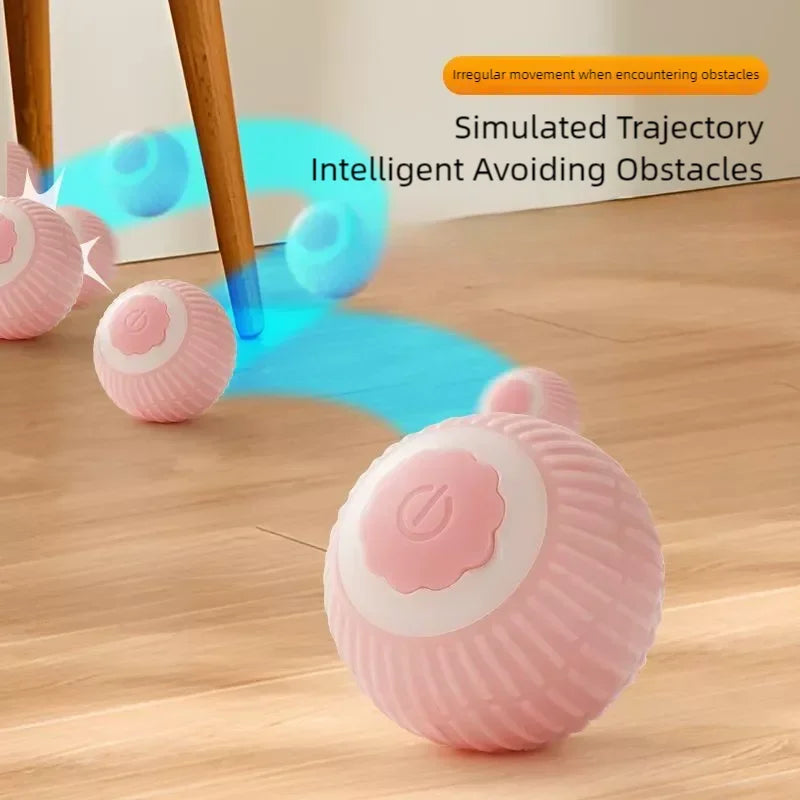 Automatic Rolling Smart Toy Ball for Cats - Interactive Electric Teaser, Bite Resistant, and Boredom Relief Solution