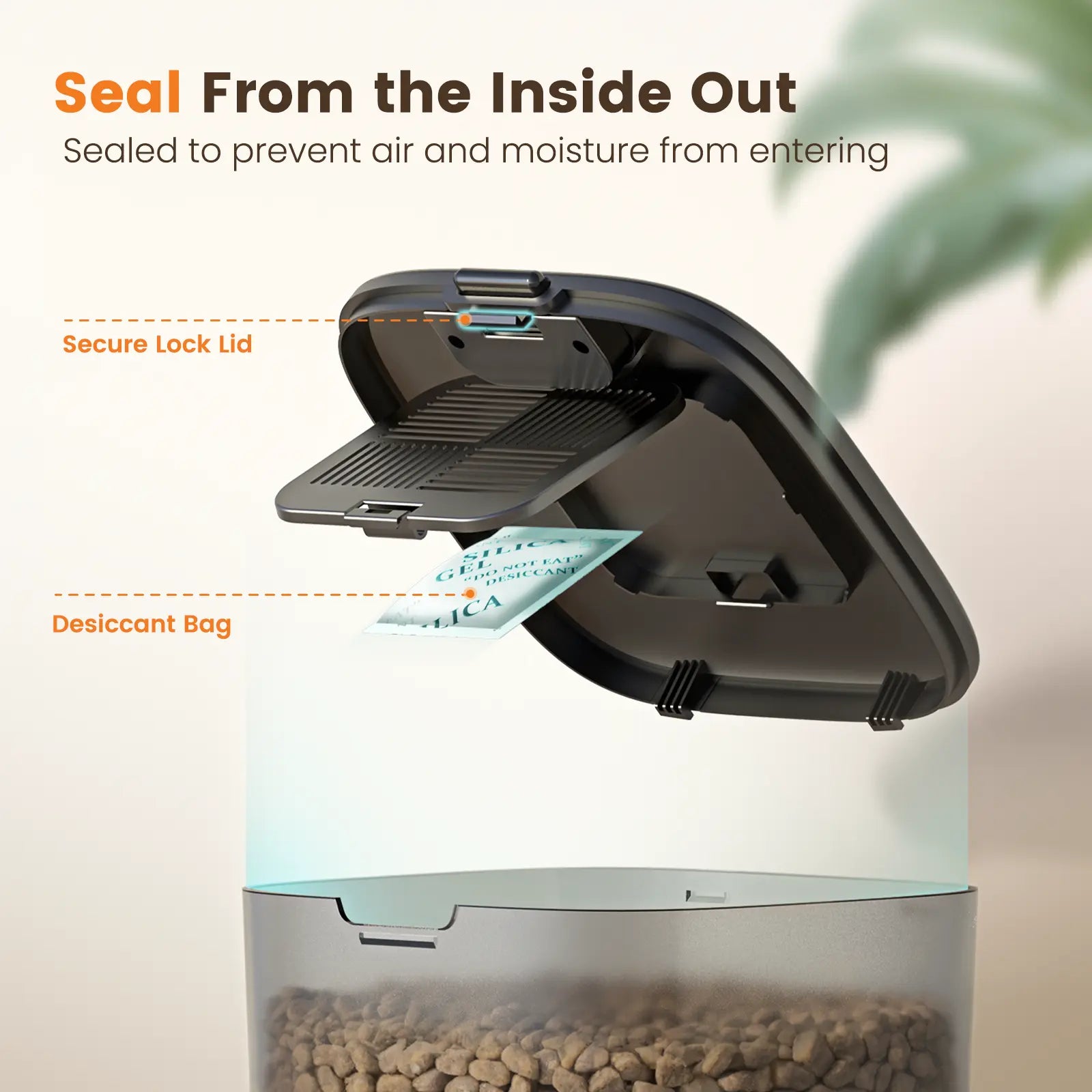 Oneisall 3.5L Smart Pet Feeder - Automatic Timed Food Dispenser for Cats, Dogs & Small Pets