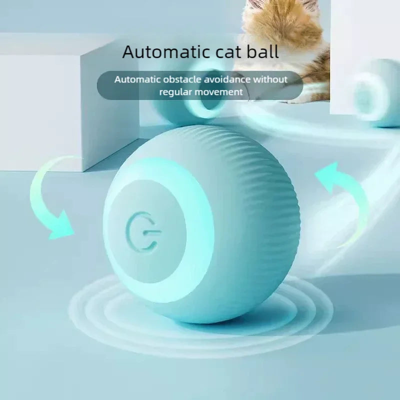 Automatic Rolling Smart Toy Ball for Cats - Interactive Electric Teaser, Bite Resistant, and Boredom Relief Solution