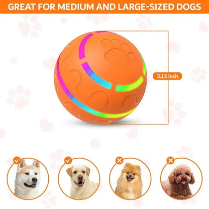 Vibrating Shaky Ball Toy for Dogs & Cats - USB Rechargeable, Automatic Moving Fun for All Sizes!
